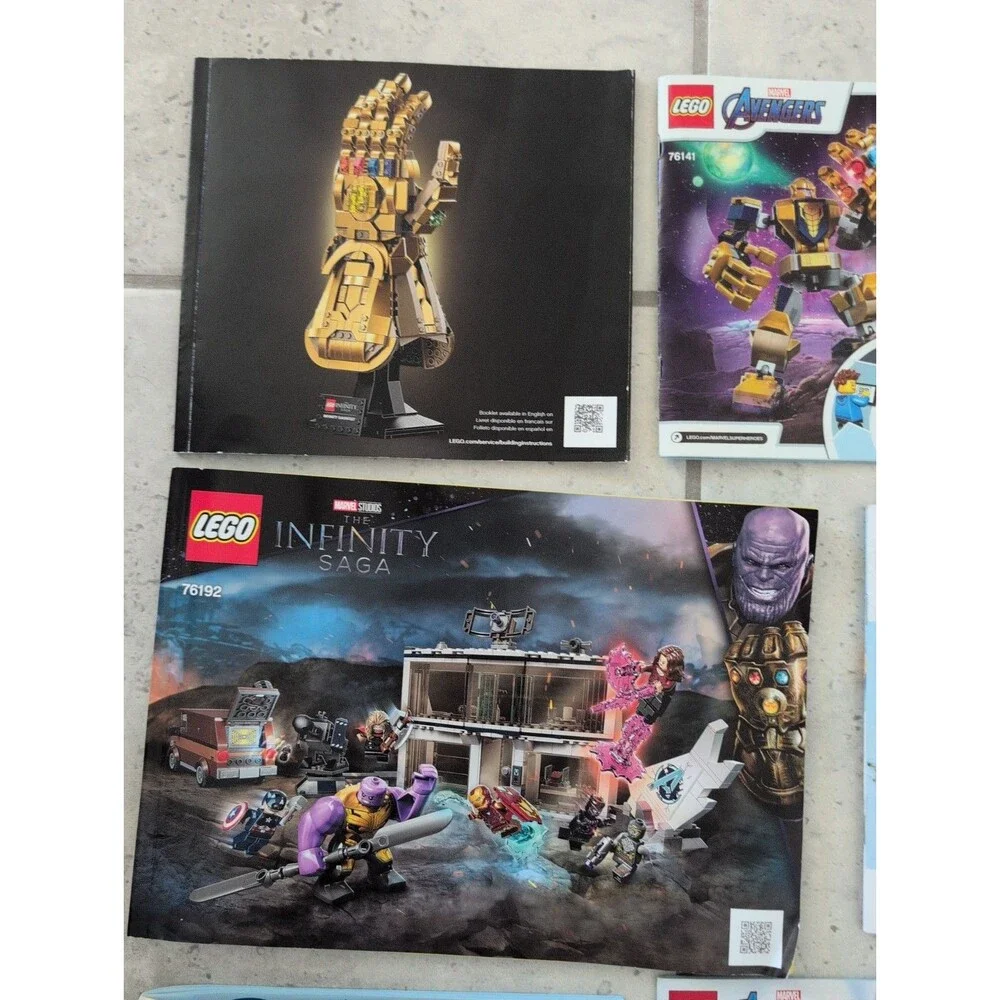 LEGO Marvel Avengers Instruction Manuals Lot of 12.  No Bricks Included